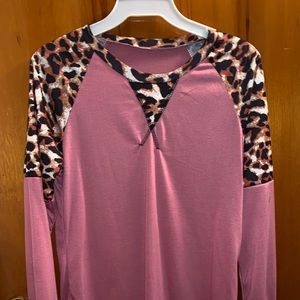 Long sleeve cheetah shirt